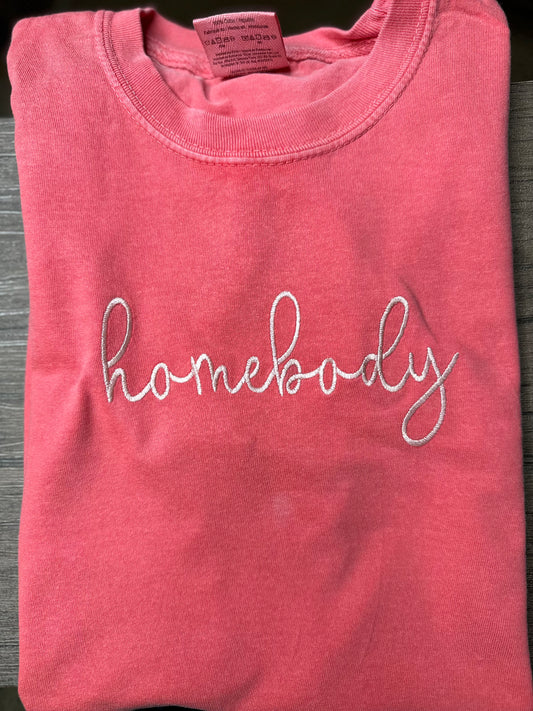 Homebody Embroidered Tee