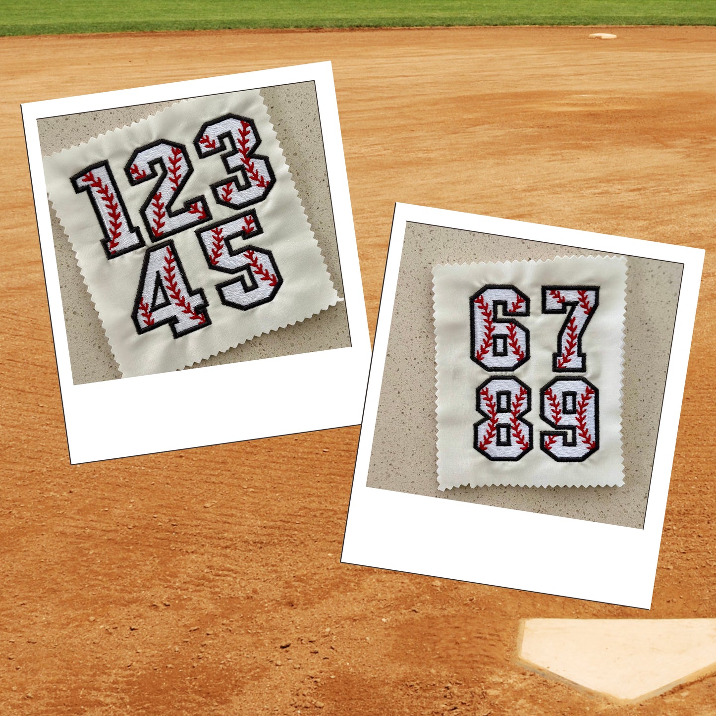 Personalized Embroidered Baseball Jersey Number Tee